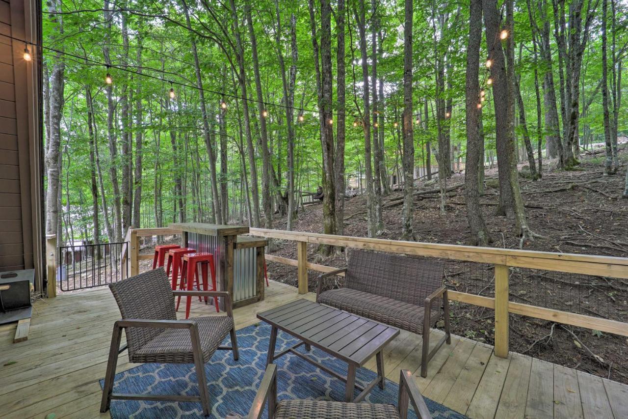 A-Frame Cabin With Hot Tub 1 Mi To Beech Mountain! Zewnętrze zdjęcie
