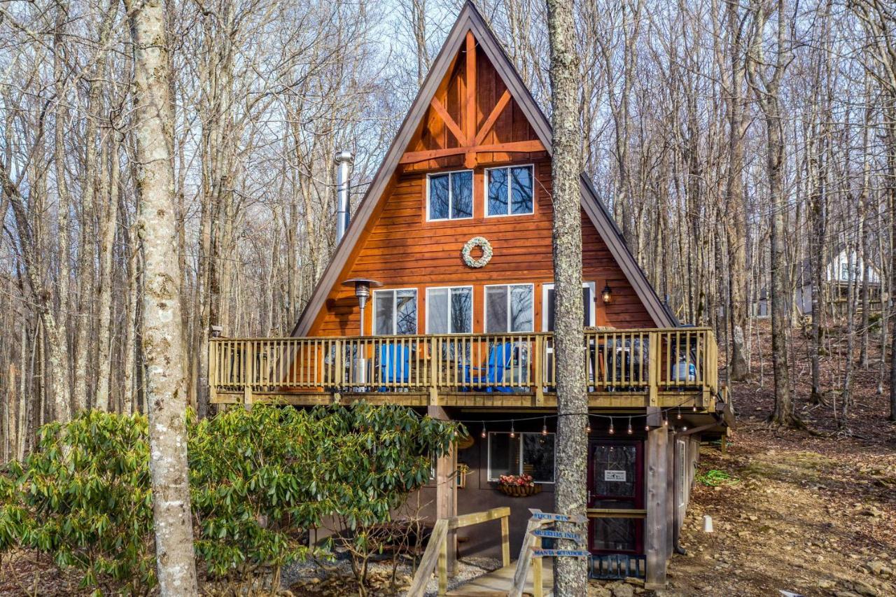 A-Frame Cabin With Hot Tub 1 Mi To Beech Mountain! Zewnętrze zdjęcie